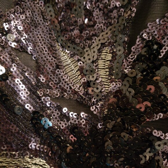 WHBM Sleeveless Blue Sequin Sheath Dress Sz 2 Party NWT White House Black Market - Picture 6 of 15